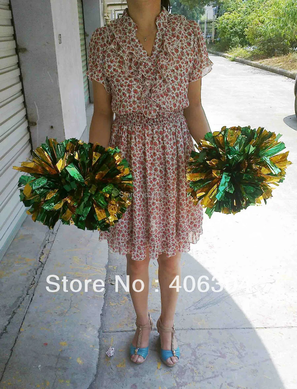 Помпон для взрослых и детей 100 г не выцветает Чирлидера помпон с ручкой летучая