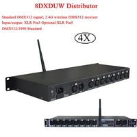 4pcslot dmx512 splitter light signal amplifier splitter 8way dmx distributor for led moving head par cans stage dj effect fogge