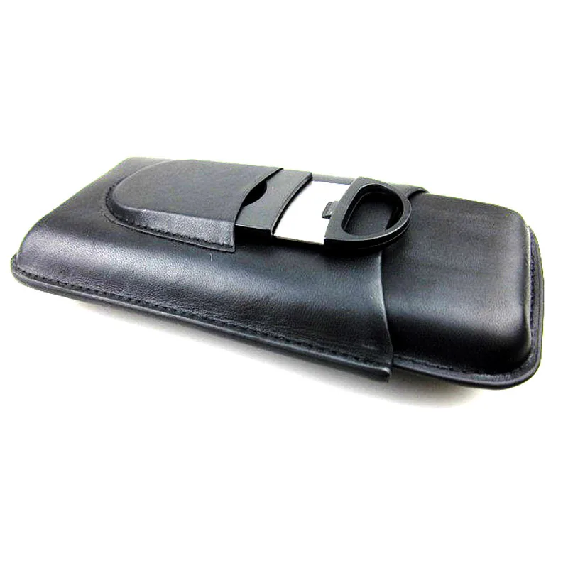 

Cigar Moisturizing Box Leather Cover Cigarette Portable Travel Suit Leather Exquisite Gifts