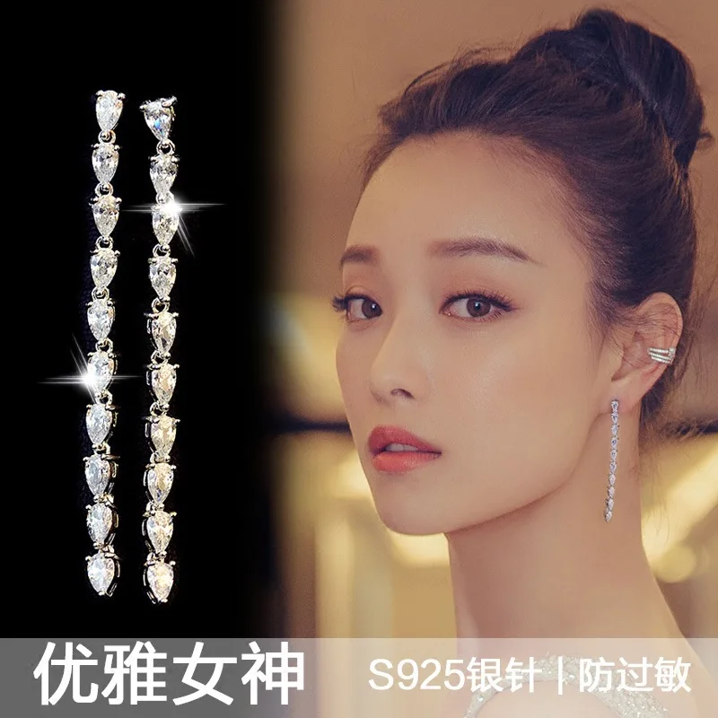Женские серьги из серебра 925 пробы с опалом|crystal earrings swarovski|crystal swarovski earringscrystal |