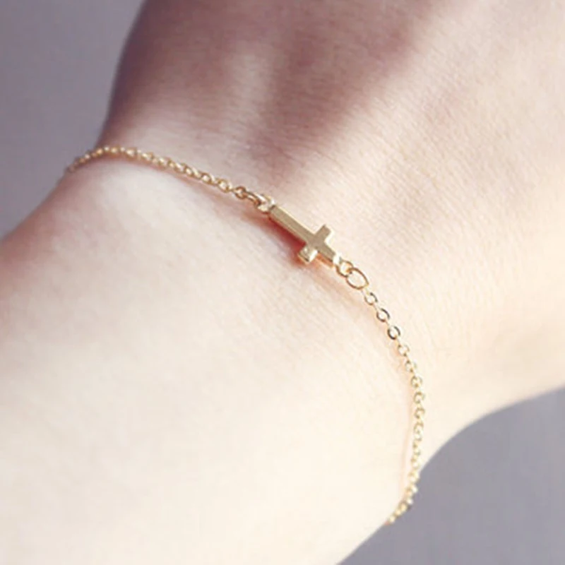 Fashion Bracelet Simple Tiny Small Cross Cool Faith Christian Bracelets | Украшения и аксессуары