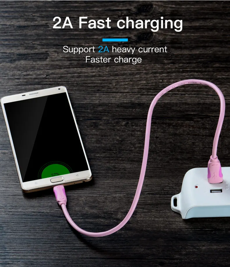 Vention usb type-C кабель для быстрой зарядки 2A USB 3,1 USB C кабель для передачи данных usb type-C зарядный кабель для samsung S8 Xiaomi huawei LG