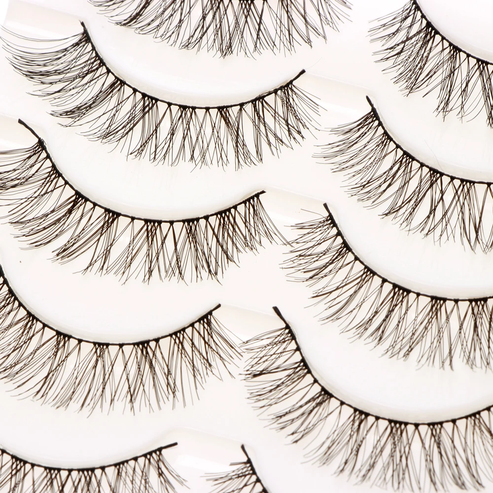 5 пар Роскошные 3D накладные ресницы перекрещивающиеся натуральные длинные