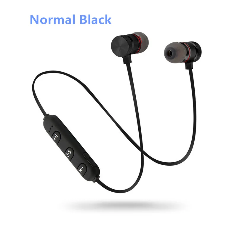 Black ROCK обновление магнитные беспроводные Bluetooth наушники с микрофоном шейные наушники громкой связи Наушники-вкладыши шумоподавление Гарнитура Спорт - Цвет: Black