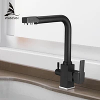 kitchen faucets deck mount mixer tap 360 degree rotation with water purification features single hole crane for kitchen wf 9050