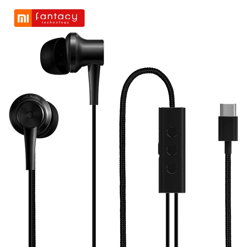 Оригинальные гибридные наушники Xiaomi ANC вкладыши с шумоподавлением типа C