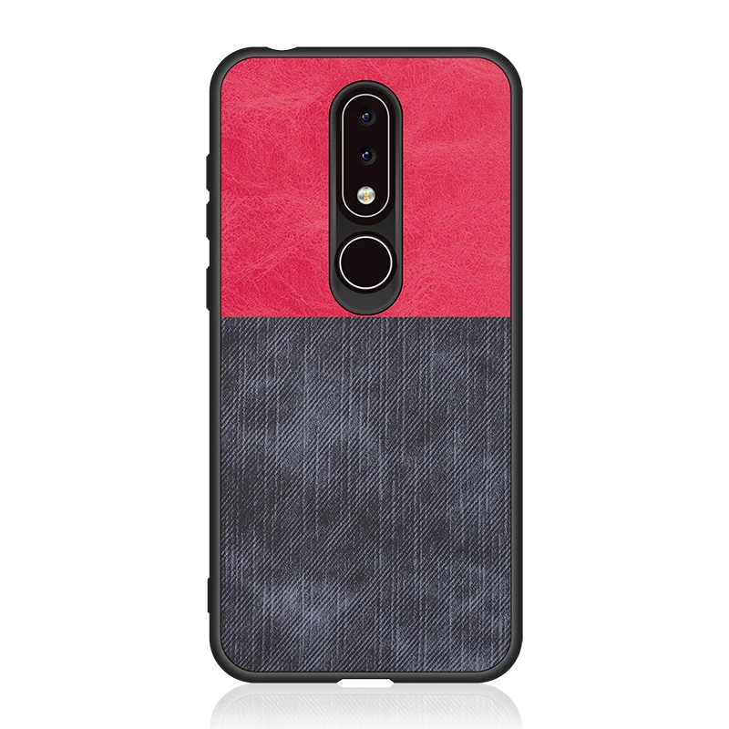 Чехол для Nokia 6 1 тканевый противоударный чехол жесткая задняя крышка X6 телефона
