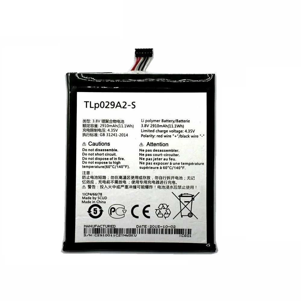 Оригинальный аккумулятор TLp029A2 2910 мА/ч + инструменты для Alcatel One Touch Idol 3 I806 6045Y 6045K