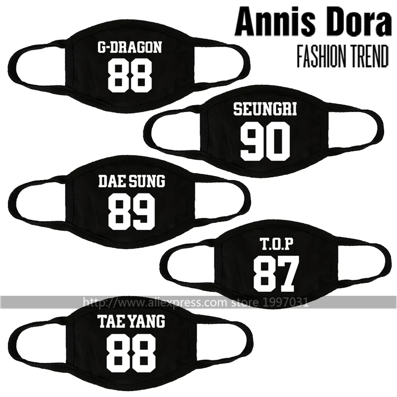 KPOP BIGBANG GDRAGON TAEYANG топовая маска с именем и номерами Тематическая одежда униформа