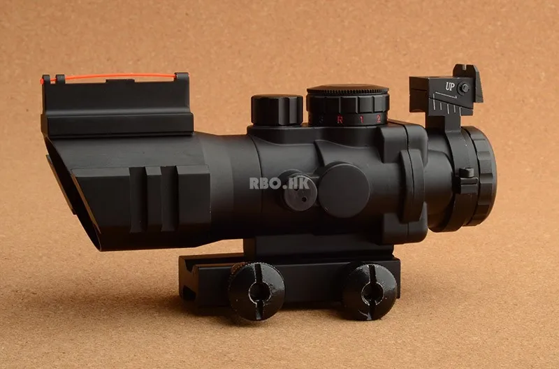 Тактический Оптический Призма 4x32 ACOG прицел с передним задним зрением Оптическое