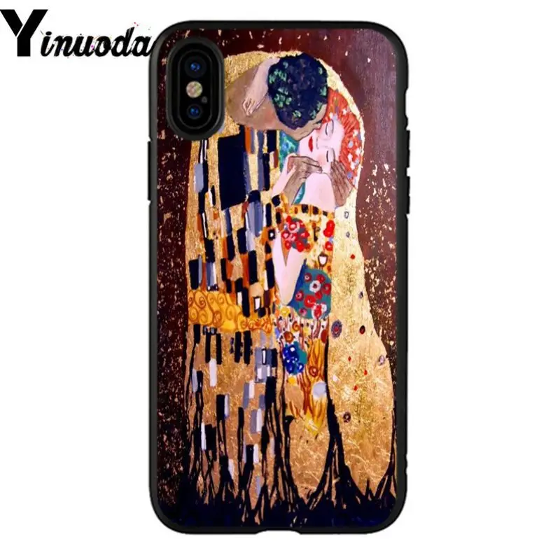 Yinuona Kiss by Gustav Климт Роскошный Уникальный Дизайн чехол для телефона Apple iPhone 8 7 6 6S Plus