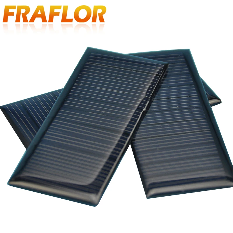 100Pcs Small Polycrystalline PET Solar Panel Cell Mini Modules 5.5V 50mA 0.275W For 3.6V Battery Charger DIY Toy | Электроника