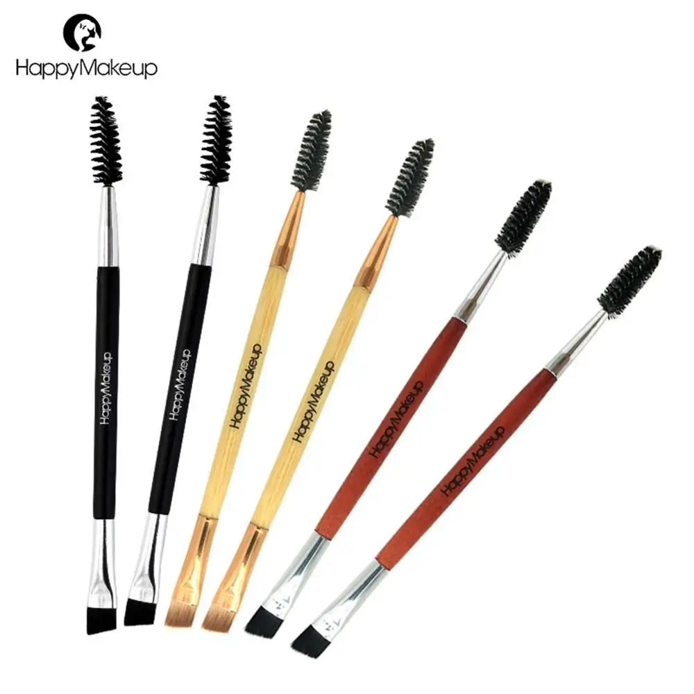 

1 PCS Eyelash Eyebrow Brush Double Head Brush Eyelash Eyebrow Cosmetics Beauty Tools Professional Beveled Spiral Brush For Women