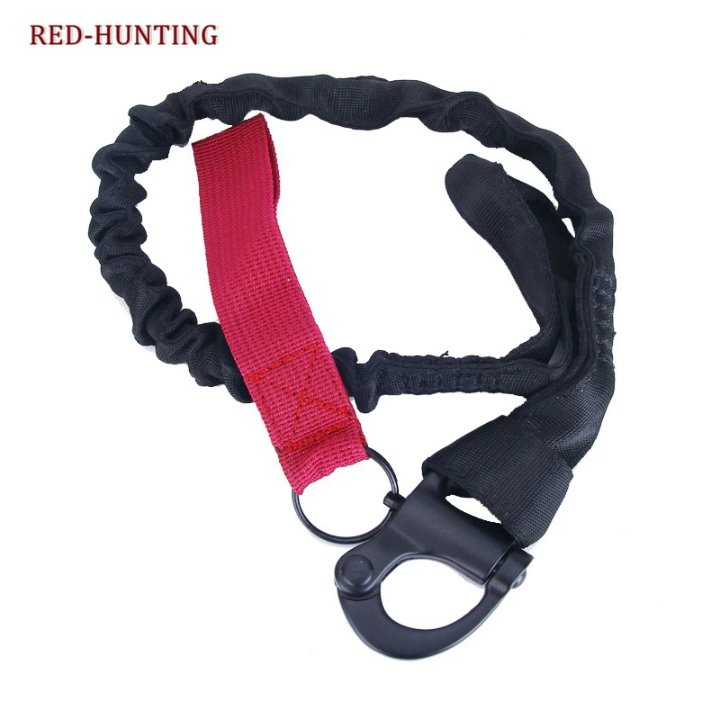 Hunting One 1 Single Point Bungee Rifle Sling Tactical Quick Release Strap Gun Sling Safety Lanyard magorui heavy duty tactical one single point sling adjustable bungee rifle gun sling strap