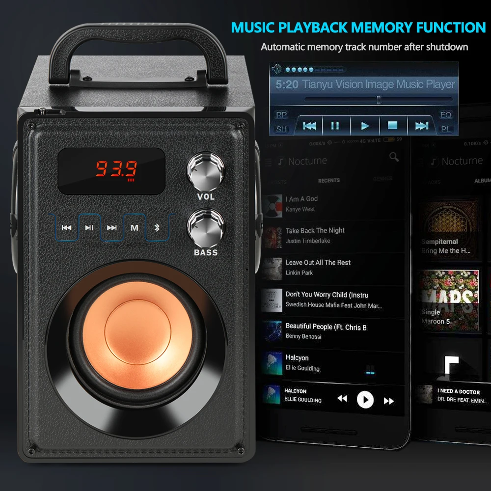 XINGYIDA Bluetooth динамик 20 Вт большой мощности тяжелый бас беспроводной s звуковая