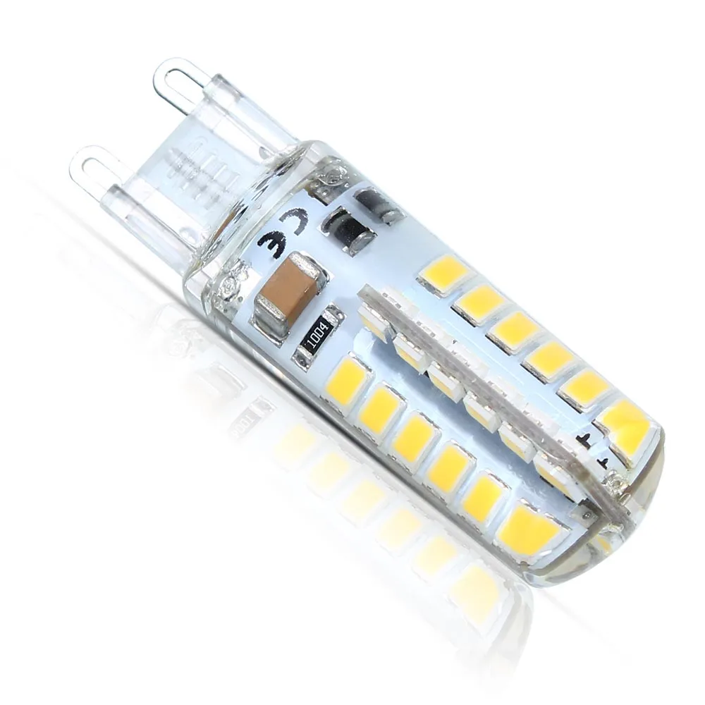 Набор из 12 силиконовый G9 220V 2835 SMD 7 Вт 48 светодиодный кристалл лампа &quotКукуруза