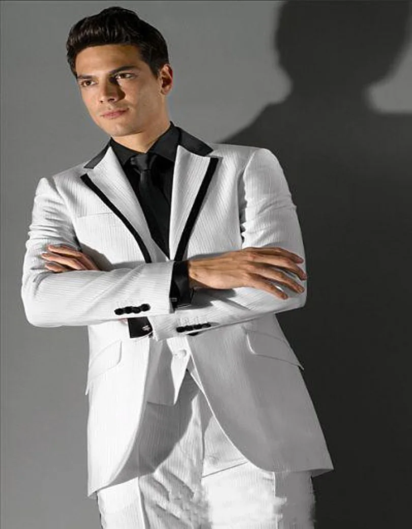 2018 новейший дизайн пальто брюки смокинги для жениха белые вечерние блейзер