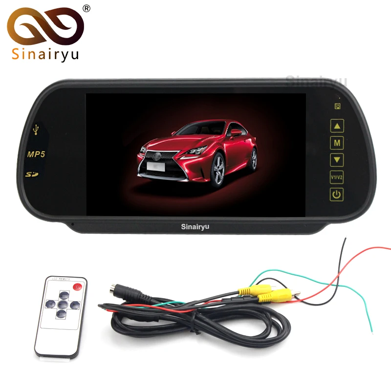 Sinairyu 6 шт. 7 &quotBluetooth автомобильное парковочное зеркало монитор с SD USB MP5 музыка