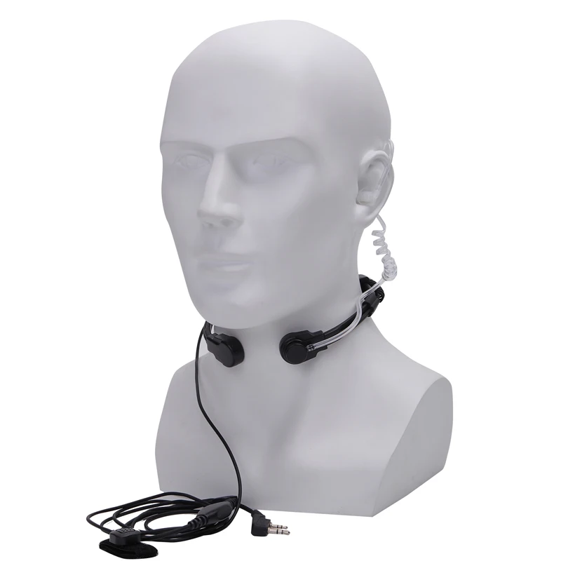 2019 микрофон для горловой вибрации гарнитуры ТК разъем BaoFeng UV-5R UV-B5 UV-B6 BF-888S иди и
