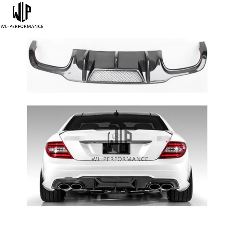 C Class углеродного волокна vtype задний спойлер хвост губ автомобиля Тюнинг пакет для