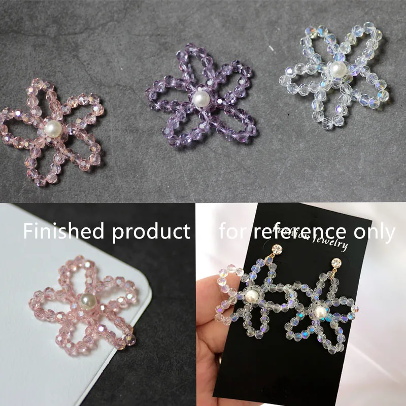 

10 шт./лот цветные бусины для украшения ручной работы в форме цветов