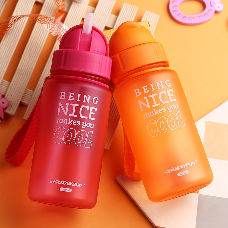 Портативная бутылка для воды кормления детей пластиковая без проливания детский