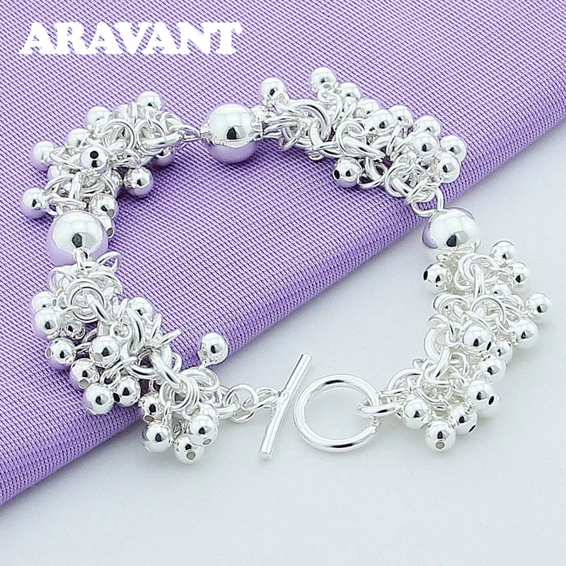 

2021 New Arrival Original 925 Silver Charm Beads Bracelets For Women Luxury Wedding Jewelry Gift
