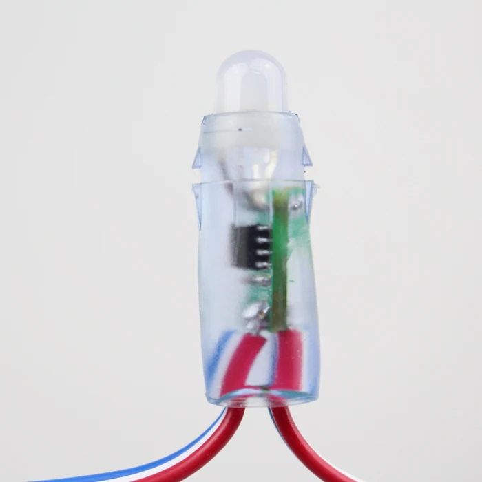 50 шт./лот 12 мм ws2811 led pixel module string 5v node/string Digital rgb полный цвет водонепроницаемый light