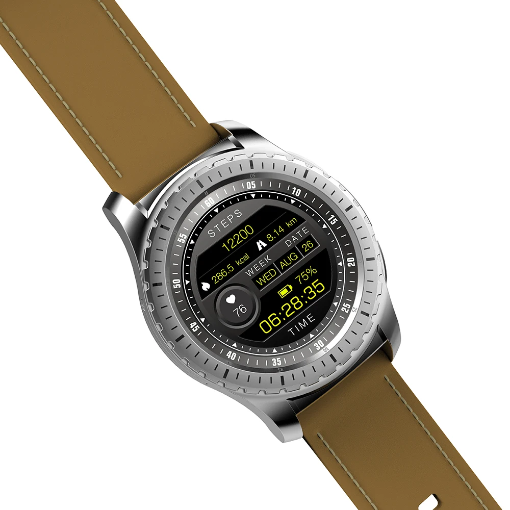 696 KingWear KW28 умные часы для телефона Bluetooth 1 3 дюйма Сидячий напоминание пульсометр