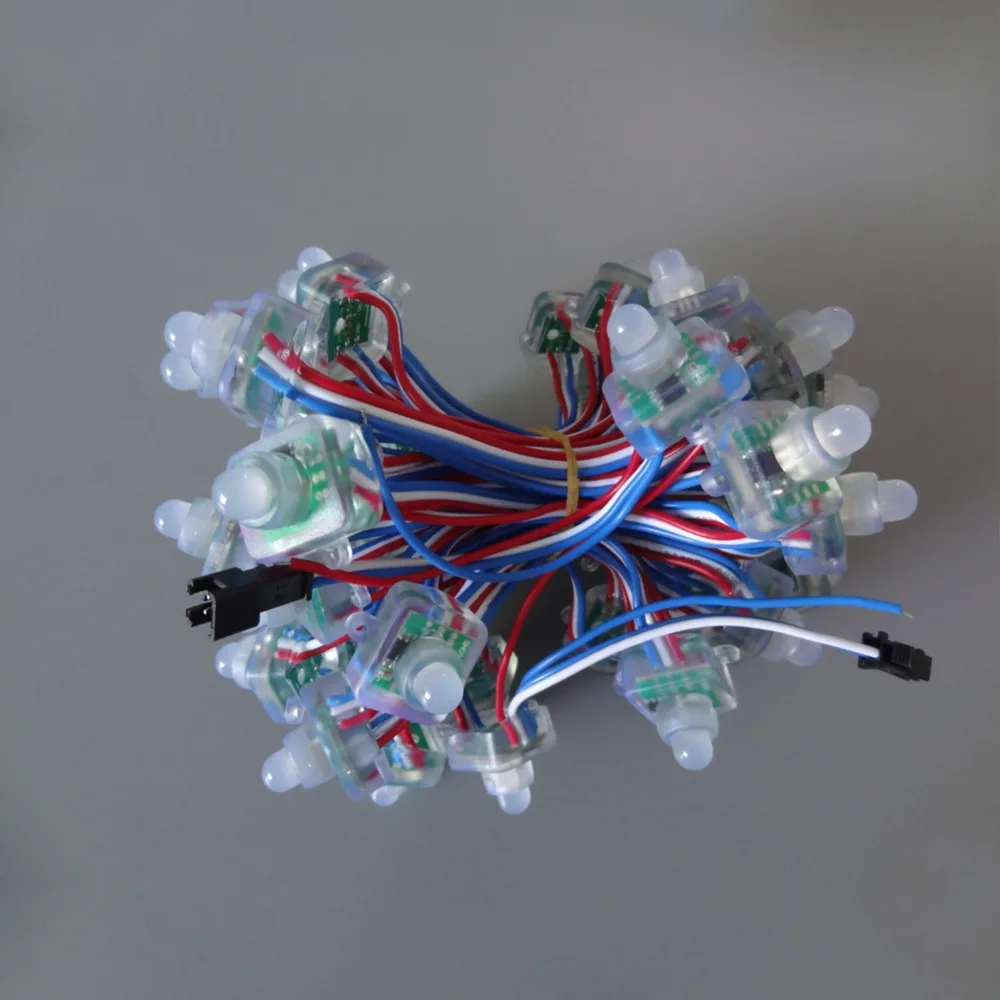 Пиксельный модуль T1515 WS2811 12 мм 200 шт. 1 светодиодный пиксельный F8 RGB узел IP68