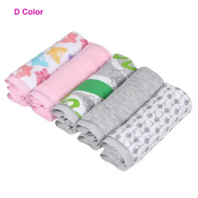 D color Comsoft 5 шт. Нижнее белье Женские трусы женские хлопковые трусики с высокой талией Нижнее белье размера плюс L-XXXXL bragas для женщин - Цвет: D color