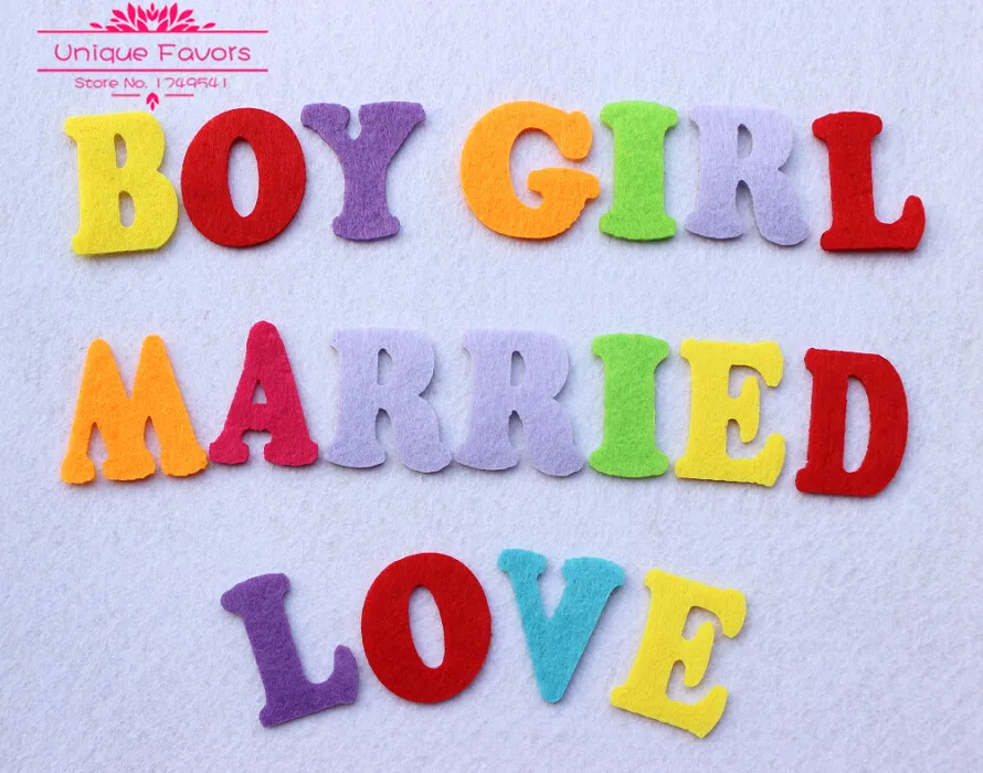 260/шт. В ассортименте высекальные фетровые буквы алфавита из нетканого материала