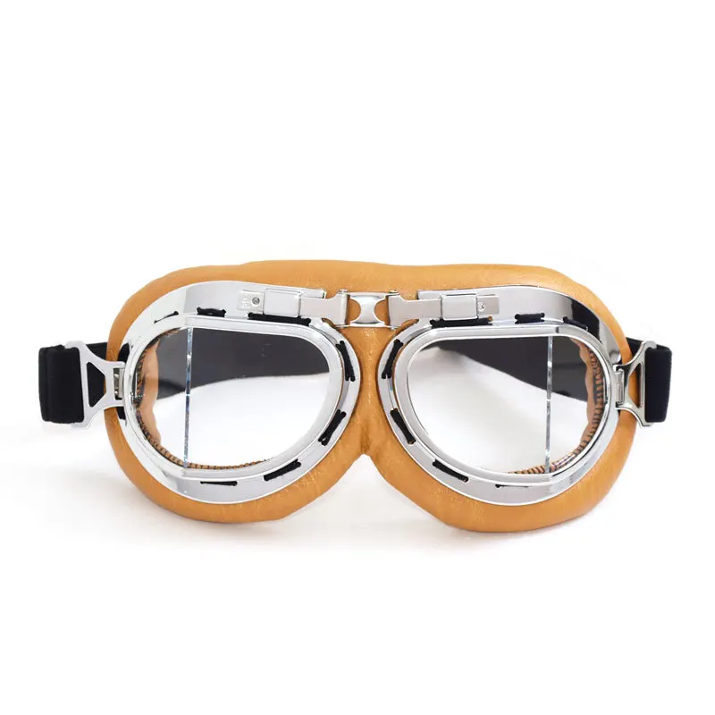 Цветные линзы Ретро Винтажные мотоциклетные очки Мотокросс Летающий скутер