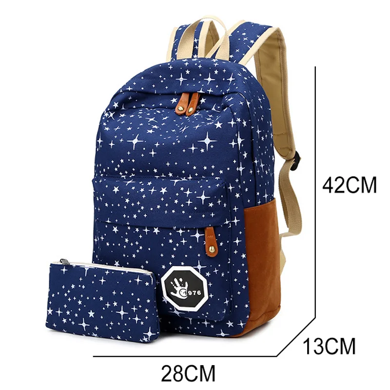 2 шт./компл. новинка большие вместительные школьные сумки Холщовый школьный