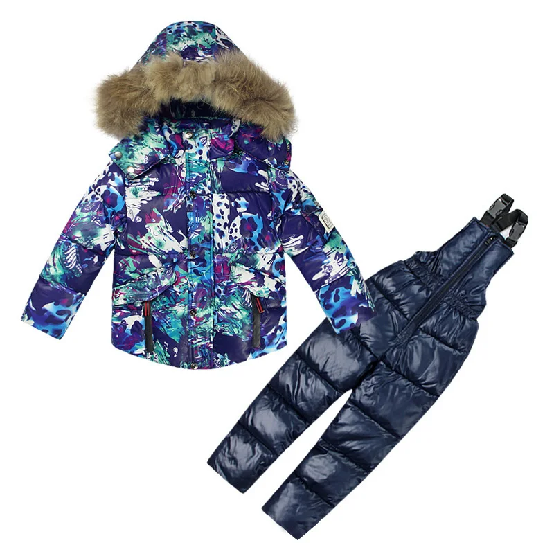 Yao Yao Winter Baby Girls 2 Pieces Clothing Sets Padded Down Jacket Coat and Pants