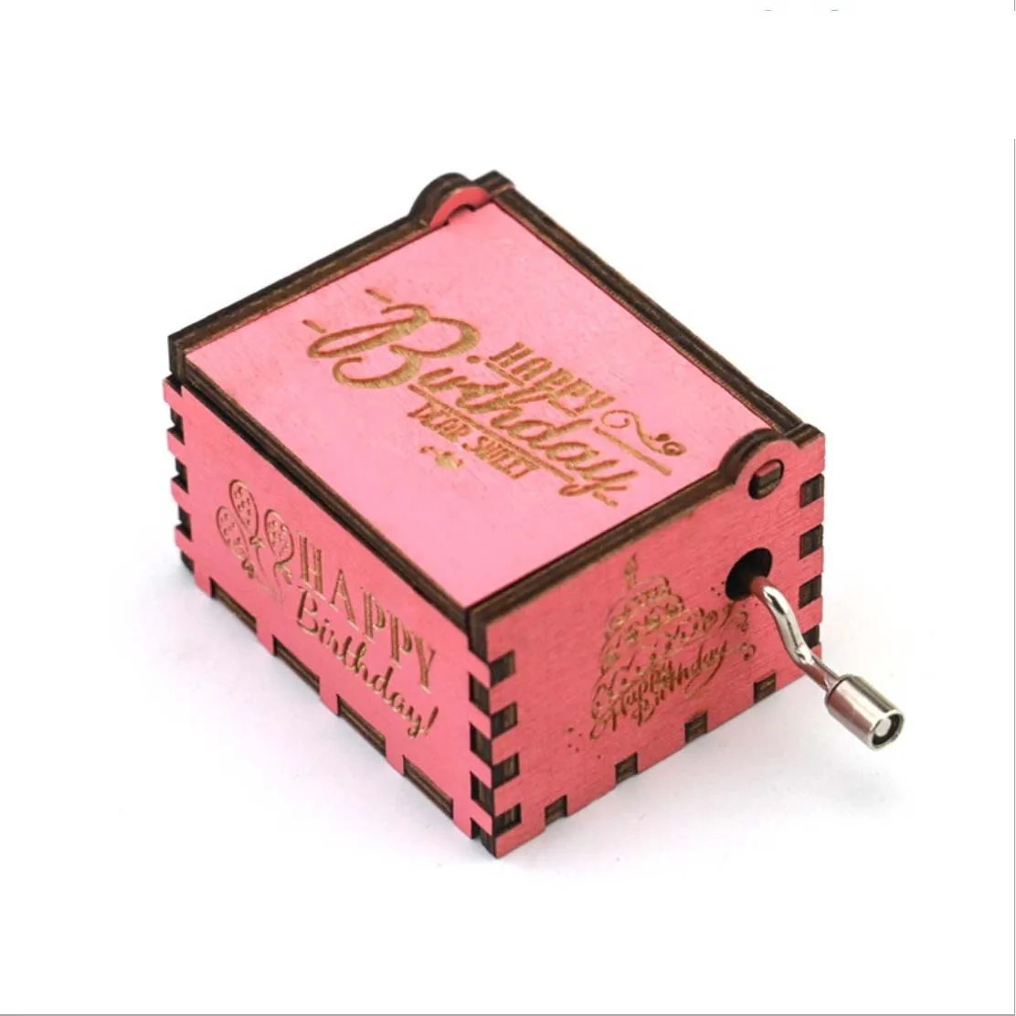 Деревянная музыкальная шкатулка Игра престолов Харри Поттер розовая