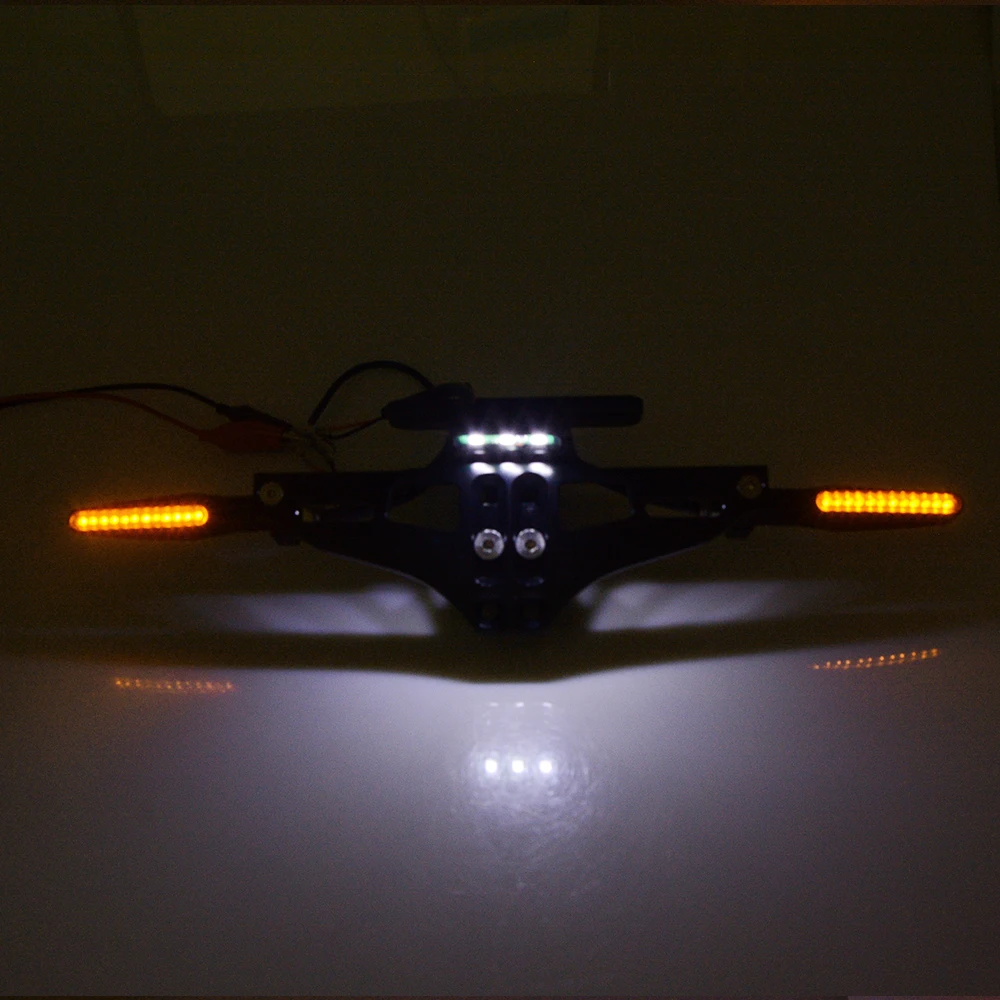 

Umiversal Motorcycle Bracket Licence Plate Holder Turn Light FOR MV TRIUMRH 675 STREET TRIPLE AMERICA/LT BONNEVILLE T120 TT 600