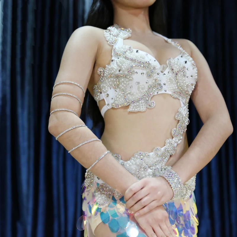 Аксессуары для танца живота 1 шт. регулируемый браслет с бриллиантами