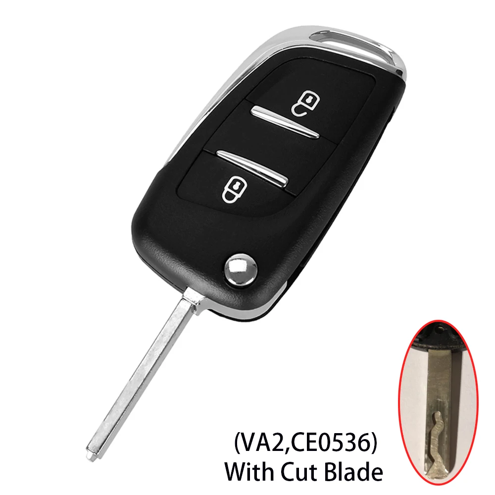 DANDKEY Cut Blade 2/3 кнопки раскладной дистанционный автомобильный чехол для Citroen C Triomphe