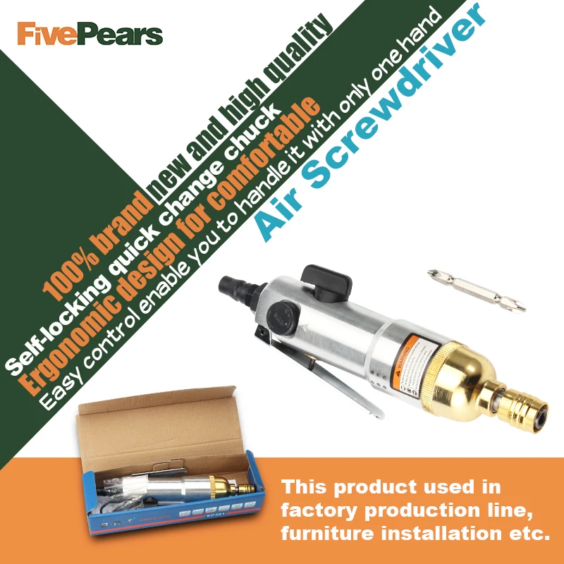 

Pneumatic Air Screwdriver air tools Gold plating industrial air screw driver economic type free shipping FIvePears