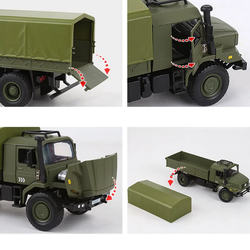 Хит продаж 1:36 военная модель из сплава для транспортировки грузовиков