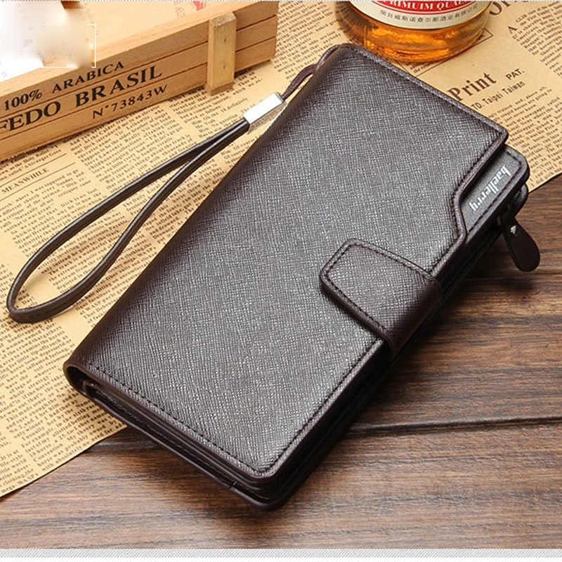 Baellerry 2017 New Fashion men wallets famous brand mens wallet baellerry male leather coin purse card cash receipt holder WL479 | Багаж и