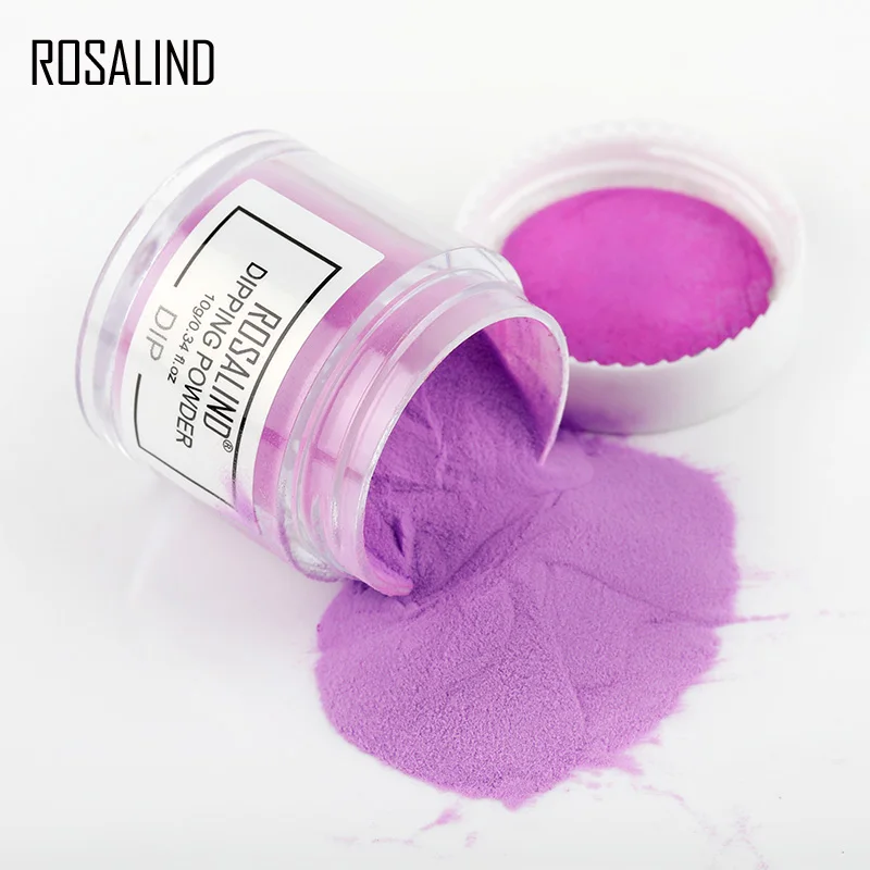 Порошок для ногтей ROSALIND 10 г сияющий блеск маникюра без лампы стойкий натуральный