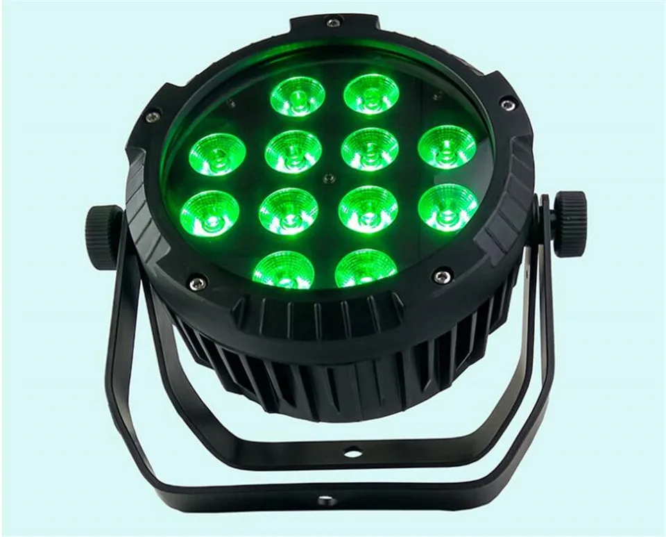 IP65 Водонепроницаемый светодиодный светильник Par 12X12W RGBW 12x15W RGBWA 12x18W UV 6 в 1 тонкий Can