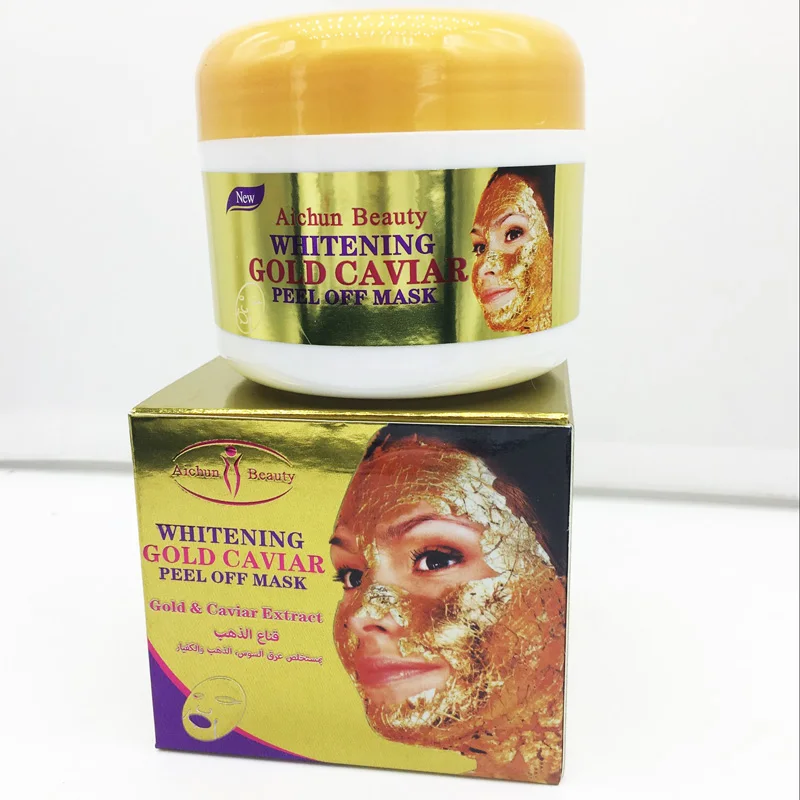 Золотая маска Aichun Beauty 150 г 24 К отбеливающая против морщин Экстракт икры удаление