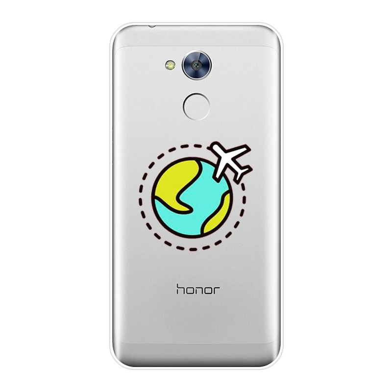 Чехол для телефона силиконовый Huawei Honor 6 5A 4X 5X 6X Airplane Star Travel Flying мягкий чехол
