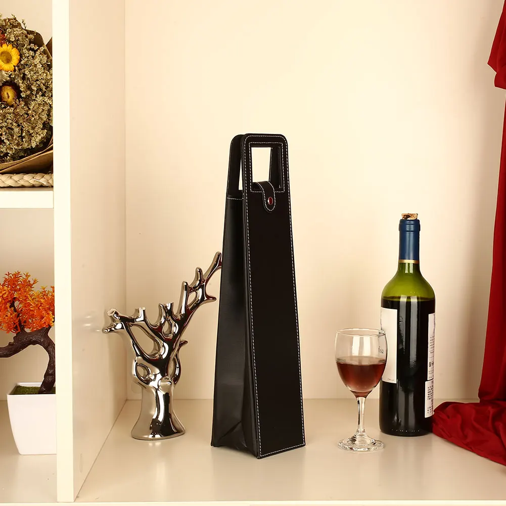 1 шт. пакеты для красного вина коробка кожаная Складная одна с ручкой портативный
