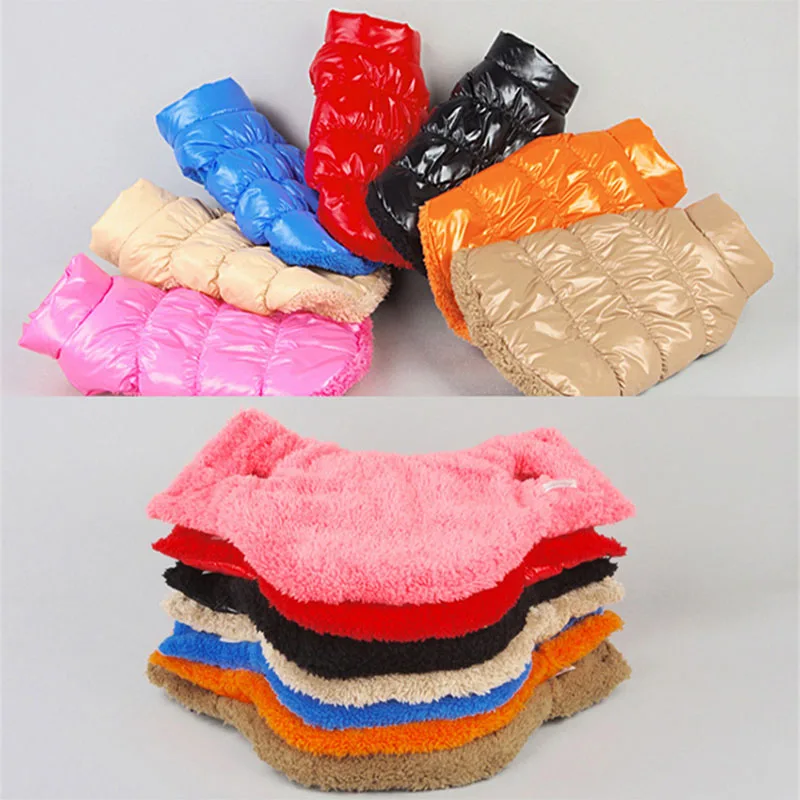 Зимняя одежда для собак большая утепленная маленьких водонепроницаемая Мопсов
