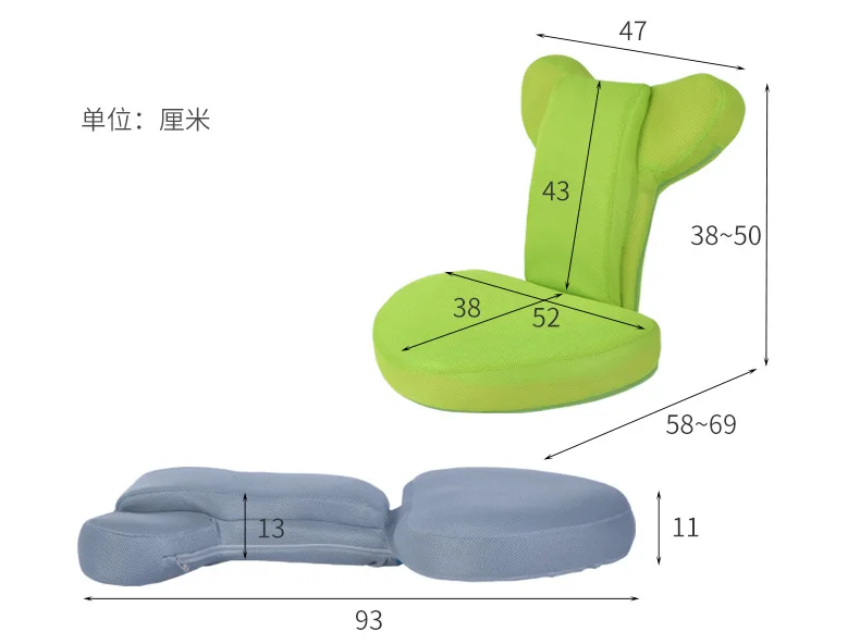 Напольное кресло складной Одноместный маленький диван кровать компьютерное