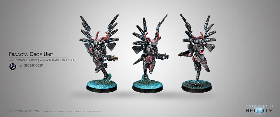 [Loong Way Miniatures] Corvus Belli Infinity 0529 FRAACTA DROP единица 32 мм Металлические Миниатюрные